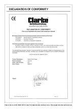 Preview for 11 page of Clarke CEA150 Operating & Maintenance Instructions