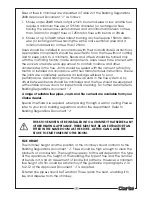 Preview for 9 page of Clarke CHELSEA 6909895 User Manual