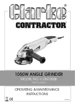 Clarke CONTRACTOR CON1050B Operating & Maintenance Instructions preview