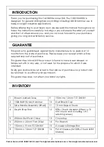 Preview for 2 page of Clarke Contractor CON1500RDV Operation & Maintenance Instructions Manual