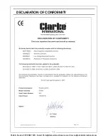 Preview for 11 page of Clarke CP254 Operation & Maintenance Instructions Manual