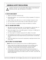 Preview for 4 page of Clarke CTG8 Operating & Maintenance Instructions