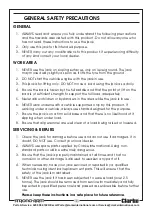 Preview for 3 page of Clarke CTJ2500QLG Operating & Maintenance Instructions