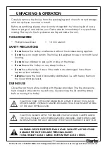 Preview for 3 page of Clarke CTT320 Assembly Instructions Manual