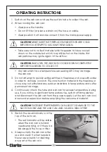 Preview for 8 page of Clarke CVACASH500 Operating & Maintenance Instructions