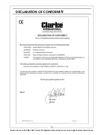 Preview for 25 page of Clarke FG3005 Operation & Maintenance Instructions Manual