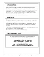 Preview for 2 page of Clarke RACER 9/100P Operation & Maintenance Instructions Manual