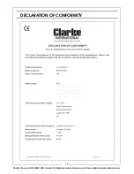 Preview for 19 page of Clarke RACER 9/100P Operation & Maintenance Instructions Manual