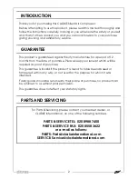 Preview for 2 page of Clarke SHHHAIR 50/24 Operation & Maintenance Instructions Manual