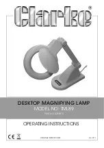 Clarke TML89 Operating Instructions Manual preview