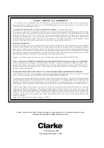 Preview for 78 page of Clarke Vantage 13 Operator'S Manual