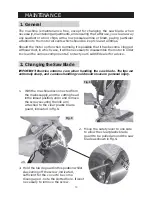 Preview for 13 page of Clarke woodworker CMS10 6501305 Operating & Maintenance Instructions