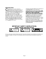 Preview for 3 page of Clary Corporation SP1250DLE Operating Manual