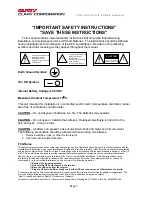 Preview for 5 page of Clary Corporation SP2000SN User & Service Manual