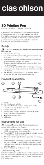 Clas Ohlson 38-8850 User Manual preview