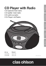 Preview for 1 page of Clas Ohlson CD-727 Manual