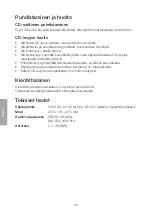 Preview for 22 page of Clas Ohlson CD-727 Manual