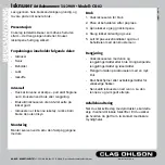 Preview for 3 page of Clas Ohlson CK-02 Instruction Manual