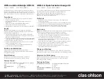 Preview for 2 page of Clas Ohlson CR37A-USB2.0 Manual