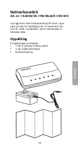 Preview for 19 page of Clas Ohlson CSH-500 Instruction Manual