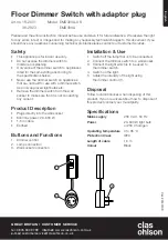 Preview for 1 page of Clas Ohlson EMD300A-UK Quick Start Manual