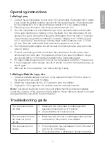 Preview for 5 page of Clas Ohlson HD-503 Instruction Manual