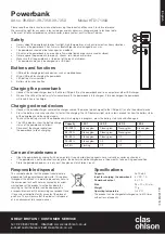 Preview for 1 page of Clas Ohlson HTD17130A Instruction Manual