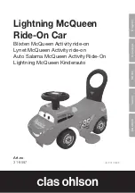 Preview for 1 page of Clas Ohlson Lightning McQueen Manual