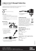 Preview for 2 page of Clas Ohlson Pre-Lit Christmas Tree Instruction Manual