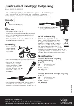 Preview for 3 page of Clas Ohlson Pre-Lit Christmas Tree Instruction Manual