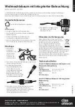 Preview for 5 page of Clas Ohlson Pre-Lit Christmas Tree Instruction Manual