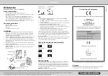 Clas Ohlson SH98RF Quick Start Manual preview