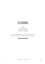 Preview for 26 page of Classe Audio Delta STEREO Owner'S Manual