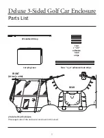 Preview for 3 page of Classic Accessories Fairway Deluxe 3-Sided Golf
Car Enclosure Assembly And Care Instructions