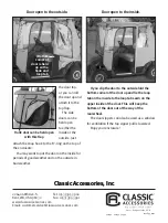 Preview for 8 page of Classic Accessories Fairway Deluxe 3-Sided Golf
Car Enclosure Assembly And Care Instructions