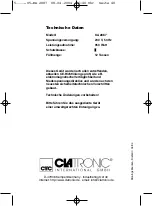 Preview for 40 page of Clatronic KA 2887 Instruction Manual & Guarantee