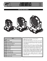 Clay Paky A.LEDA WASH K10 C61405 Instruction Manual preview