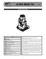 Preview for 1 page of Clay Paky ALPHA BEAM 700 Instruction Manual