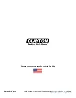 Preview for 24 page of Clayton Tent & Vent TV-1400 Safety, Operation And Maintenance Manual