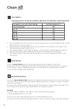 Preview for 22 page of Clean Air Optima CA-607W User Manual