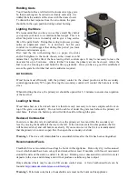 Preview for 12 page of Cleanburn Norreskoven Installation And Operating Instructions Manual