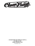 Preview for 24 page of CleanFreak CF-100 Series Owner'S Manual