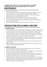 Preview for 4 page of CleanStar VC80LX Instruction Manual