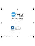 Preview for 26 page of Clear Dash HD X3000 Owner'S Manual