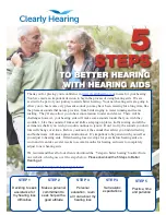 Preview for 2 page of Clearly Hearing SmartAid Invisible Operating Instructions Manual