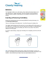 Preview for 5 page of Clearly Hearing SmartAid Invisible Operating Instructions Manual