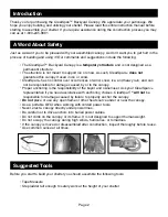 Preview for 2 page of ClearSpan 103434 Instruction Manual