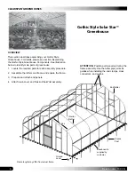 Preview for 6 page of ClearSpan Gothic Style Solar Star Instruction Manual