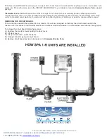 Preview for 8 page of Clearwater Enviro Technologies MineralPURE SPA-1R Installation & Care Manual