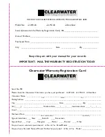 Preview for 31 page of ClearWater Zodiac LM2-24 Owner'S Manual